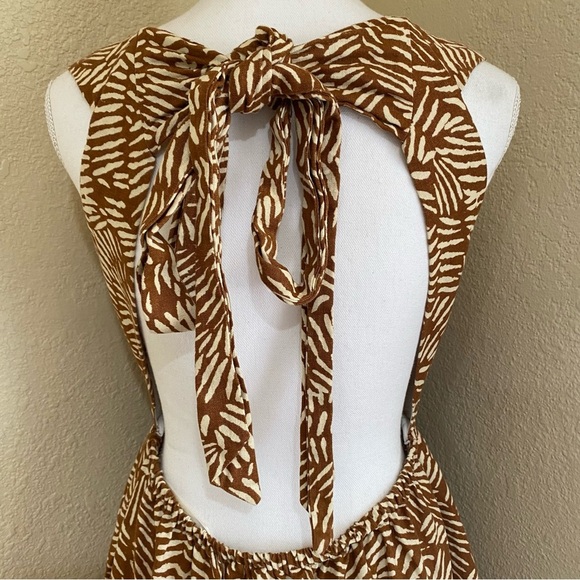 House of Harlow 1960 Printed Linen Blend Mini Dress - Picture 5 of 9